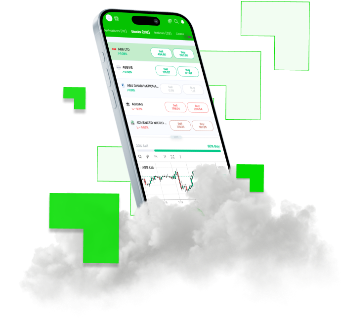 Tradit Mobile App auf einem Smartphone